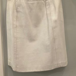 Vintage white leather skirt